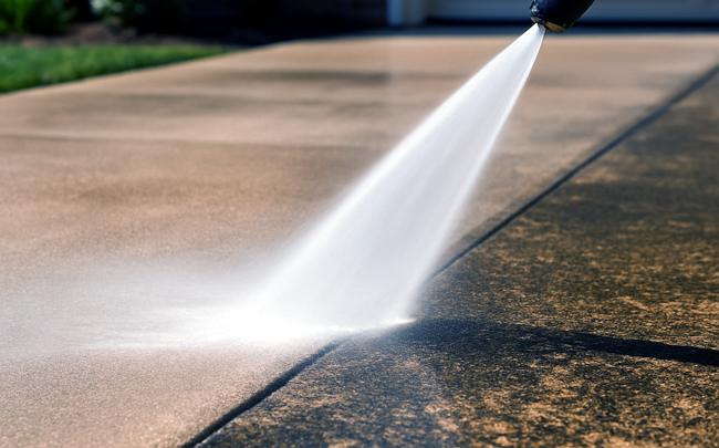 Driveway Pressure Washing